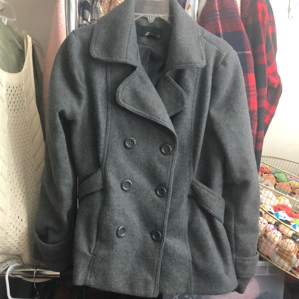 Forever 21 Gray Pea Coat